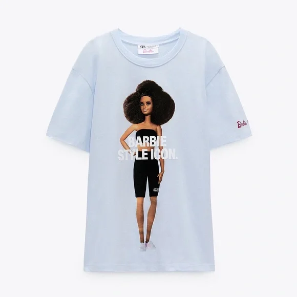 Zara Tops Zara X Barbie Collaboration Tshirt Nwt Poshmark